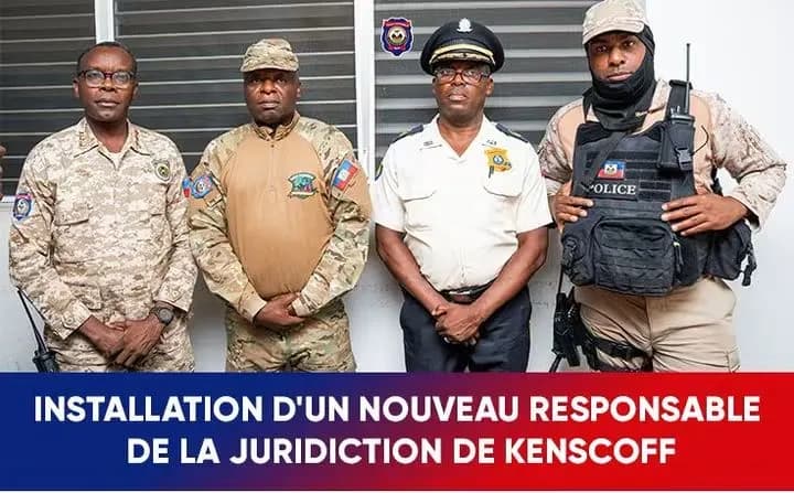 4 jours après l’attaque meurtrière, la PNH installe un nouveau commissaire à Kenscoff